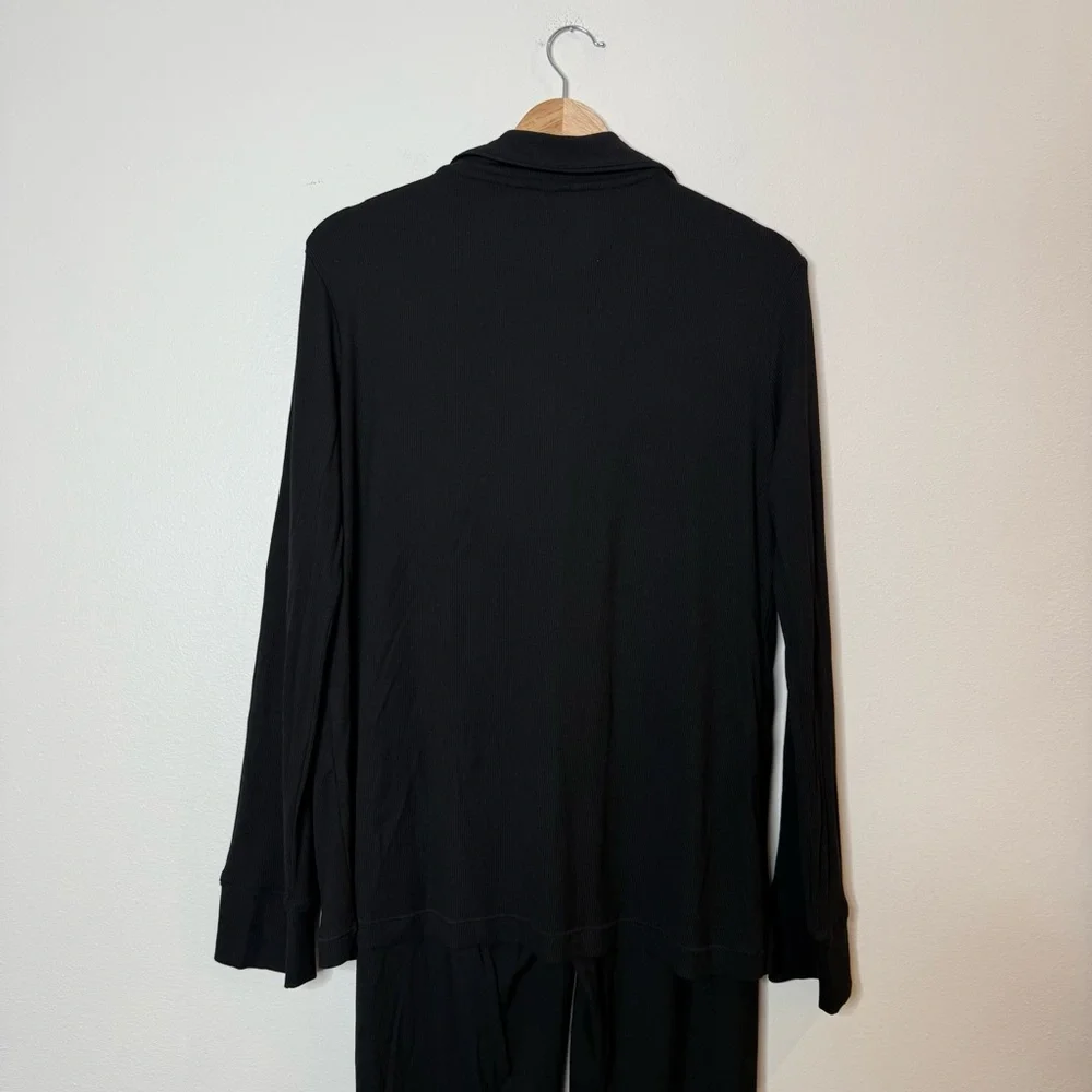 New SKIMS Soft Lounge Rib Sleep Set - Onyx black size small - Picture 9 of 14